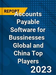 Accounts Payable Software for Bussinesses Global and China Top Players Market