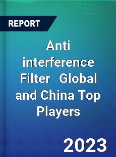 Anti interference Filter Global and China Top Players Market