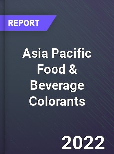 Asia Pacific Food amp Beverage Colorants Market