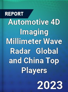 Automotive 4D Imaging Millimeter Wave Radar Global and China Top Players Market