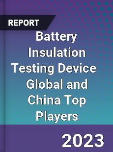 Battery Insulation Testing Device Global and China Top Players Market