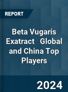 Beta Vugaris Exatract Global and China Top Players Market