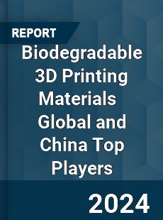 Biodegradable 3D Printing Materials Global and China Top Players Market