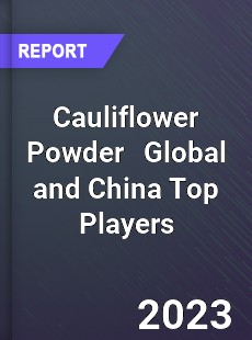 Cauliflower Powder Global and China Top Players Market