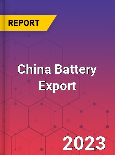 China Battery Export Report