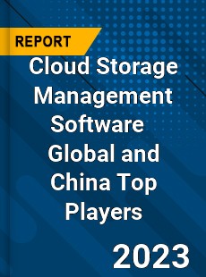 Cloud Storage Management Software Global and China Top Players Market