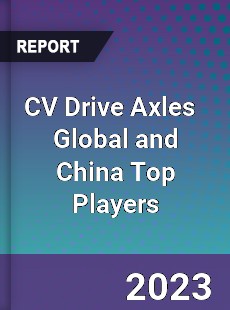 CV Drive Axles Global and China Top Players Market