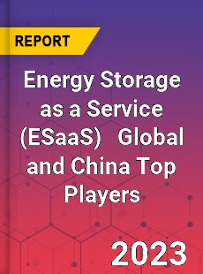 Energy Storage as a Service Global and China Top Players Market