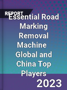 Essential Road Marking Removal Machine Global and China Top Players Market