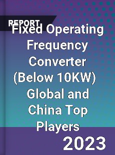 Fixed Operating Frequency Converter Global and China Top Players Market