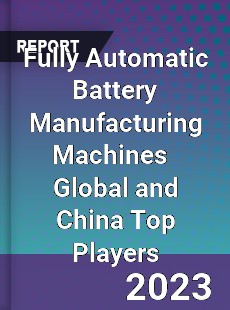 Fully Automatic Battery Manufacturing Machines Global and China Top Players Market