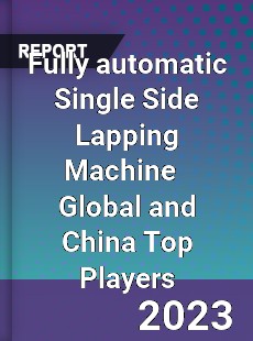 Fully automatic Single Side Lapping Machine Global and China Top Players Market