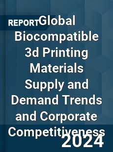 Global Biocompatible 3d Printing Materials Supply and Demand Trends and Corporate Competitiveness Research