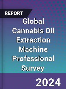 Global Cannabis Oil Extraction Machine Professional Survey Report