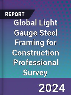 Global Light Gauge Steel Framing for Construction Professional Survey Report