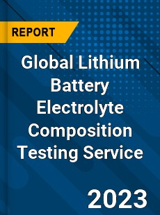 Global Lithium Battery Electrolyte Composition Testing Service Industry