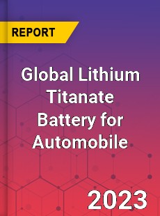 Global Lithium Titanate Battery for Automobile Industry