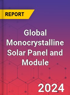 Global Monocrystalline Solar Panel and Module Industry