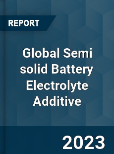 Global Semi solid Battery Electrolyte Additive Industry