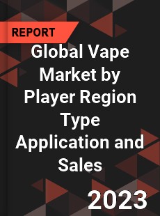 Global Vape Market by Player Region Type Application and Sales