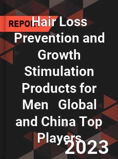 Hair Loss Prevention and Growth Stimulation Products for Men Global and China Top Players Market