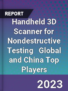 Handheld 3D Scanner for Nondestructive Testing Global and China Top Players Market