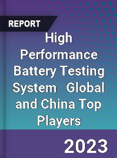 High Performance Battery Testing System Global and China Top Players Market