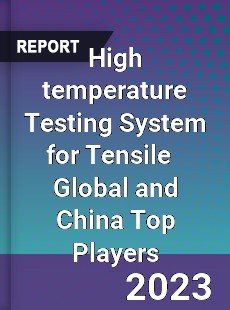 High temperature Testing System for Tensile Global and China Top Players Market