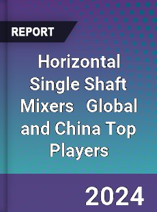 Horizontal Single Shaft Mixers Global and China Top Players Market