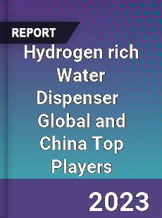 Hydrogen rich Water Dispenser Global and China Top Players Market