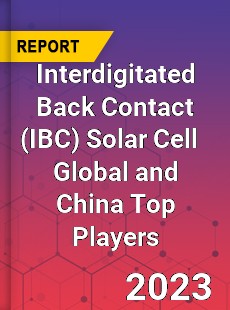 Interdigitated Back Contact Solar Cell Global and China Top Players Market