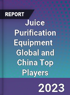 Juice Purification Equipment Global and China Top Players Market