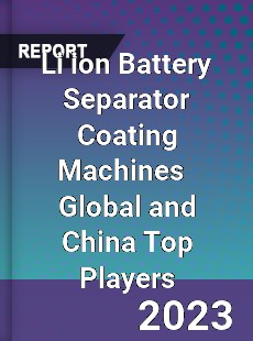 Li ion Battery Separator Coating Machines Global and China Top Players Market