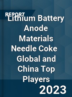 Lithium Battery Anode Materials Needle Coke Global and China Top Players Market