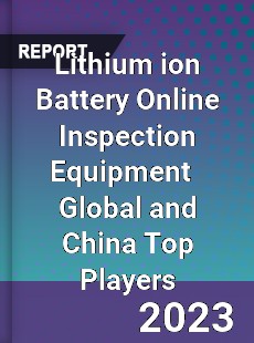 Lithium ion Battery Online Inspection Equipment Global and China Top Players Market