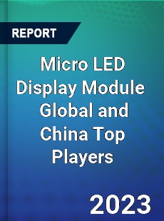 Micro LED Display Module Global and China Top Players Market