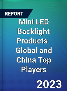 Mini LED Backlight Products Global and China Top Players Market