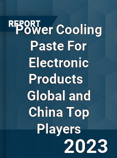 Power Cooling Paste For Electronic Products Global and China Top Players Market