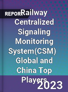 Railway Centralized Signaling Monitoring System Global and China Top Players Market