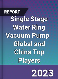 Single Stage Water Ring Vacuum Pump Global and China Top Players Market