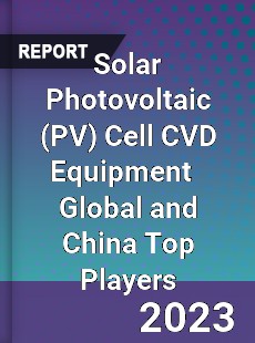 Solar Photovoltaic Cell CVD Equipment Global and China Top Players Market