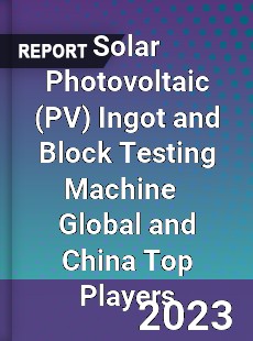 Solar Photovoltaic Ingot and Block Testing Machine Global and China Top Players Market