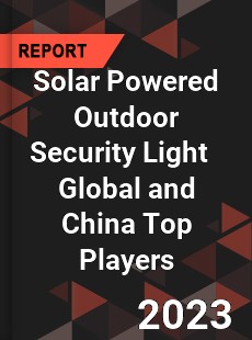 Solar Powered Outdoor Security Light Global and China Top Players Market