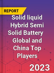 Solid liquid Hybrid Semi Solid Battery Global and China Top Players Market