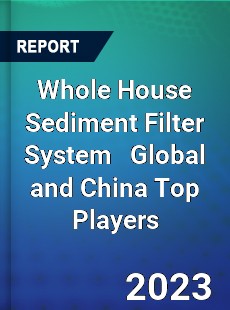 Whole House Sediment Filter System Global and China Top Players Market