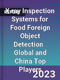 X ray Inspection Systems for Food Foreign Object Detection Global and China Top Players Market